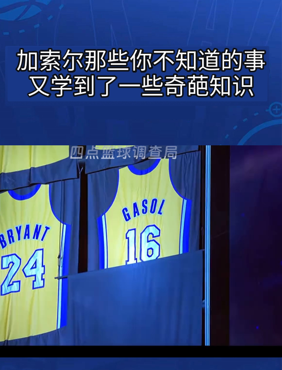 关于九游体育:NBA球星自传:讲述加索尔的篮球人生的信息 关于九游体育:NBA球星自传:讲述加索尔的篮球人生的信息
